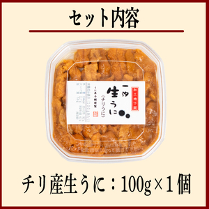 訳あり 大容量 生 ウニ 100g 一汐うに 生うに 生雲丹 雲丹 海鮮 魚介 新鮮 人気 父の日 母の日 中元 歳暮 年末 年始 ギフト プレゼント 自宅用 下関 山口 AB114