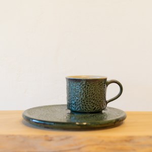 カップ ＆ ソーサー 緑色 GQ026