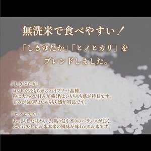 山口県産 Wブレンド米 しきゆたか ひのひかり 10kg×1箱（5kg×2袋） 好評につき完売！ ( お米 おこめ こめ コメ ご飯 ごはん 無洗米 ブレンド米 内日三町 銘柄米 ) DZ021