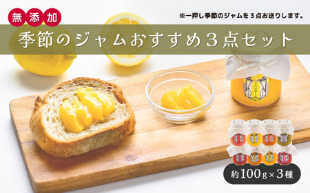 【ジャム】 《 期間限定 / 個数限定 》 イチオシ！ 季節のジャム おすすめ 3点 セット (全8種類)