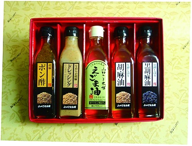 01D-085 山口ごま本舗 ごま油・えごま油とドレッシングの5本セット
