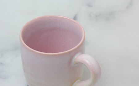 萩焼 マグカップ つぼみ桜 手作り 陶器