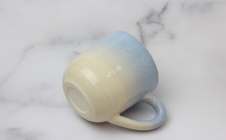 萩焼 マグカップ つぼみ露草 手作り 陶器