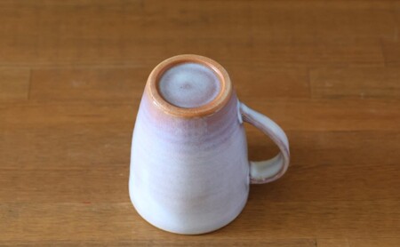 マグカップ 萩焼 粉引紫 カップ コップ 工芸品
