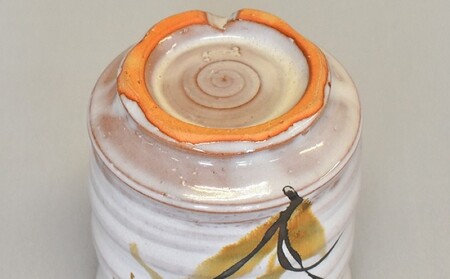 萩焼 草花文金銀彩湯呑｜HG000091