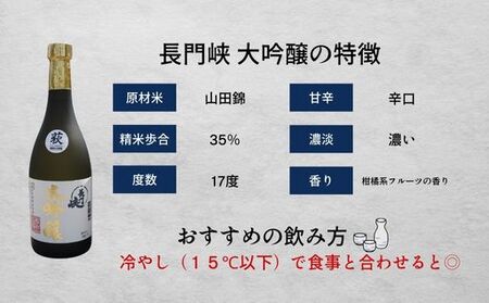 大吟醸 セット 720ml×2 日本酒 長門峡 お酒 酒 アルコール|HG000120