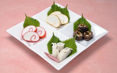 蒲鉾詰合せ　Fセット（焼き抜き蒲鉾「萩の恵」・ごぼう巻・志田巻・朱巻詰合せ）｜HG000214