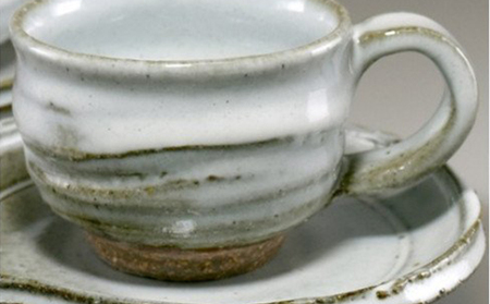 萩焼 コーヒーカップ (丸) ペア|HG000327