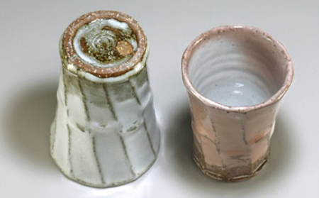 萩焼　窯変フリーカップ・ペア｜HG000343