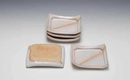 萩焼 豆皿5枚組 知明作|HG000456