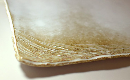 萩焼 四方大皿|HG000554