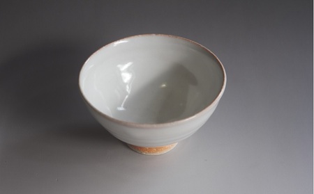 萩焼　8代佳炎作 白萩飯茶碗｜HG000611