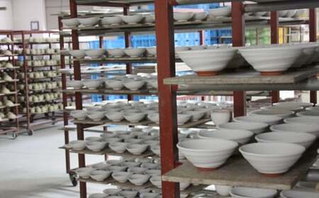 萩焼　ミント お茶碗 　1個｜HG000893