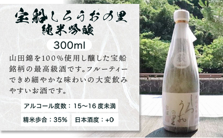日本酒 飲み比べ ☆GI萩取得☆ 宝船 GI萩3種 のみくらべ セット 300ml×3本｜HG001076