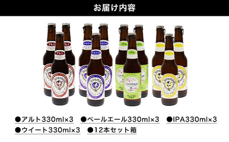 城下町・萩の地ビール/チョンマゲビール+IPA 4種・12本セット|HGH00001