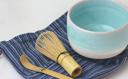 萩焼 お手前茶碗セット ミント|HGH00084