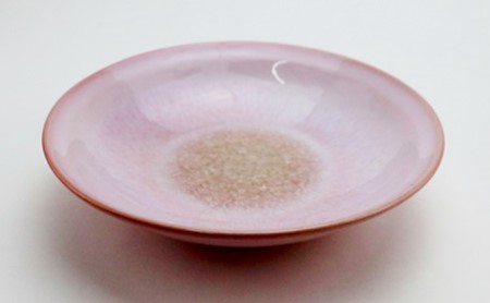 萩焼　モモイロ 鉢