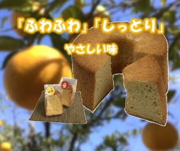 玄米粉シフォンケーキと夏みかんガレットのセット　【グルテンフリー】