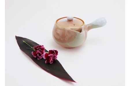 萩焼・茶こし付 急須