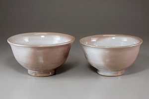 萩焼 窯変夫婦ご飯茶碗