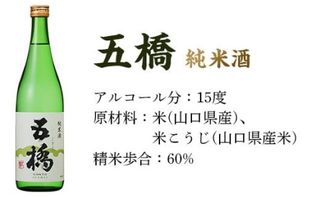 五橋　純米酒　飲み比べセット（720ml×2本）【酒井酒造】