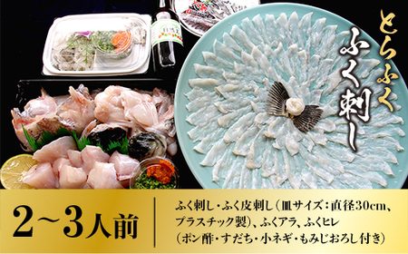 B002 とらふく ふく刺し・ふく鍋セット（2～3人前） 冷蔵 山口県産