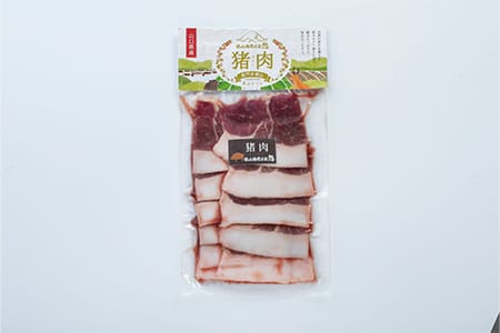 ジビエ「猪スライス肉　640g」（160ｇ×4パック）ヘルシー ビタミン 鉄分豊富 山のご馳走 高たんぱく 低カロリー アスリート 美容食 新鮮 鮮度抜群 俵山猪鹿工房想 職人技 国産ジビエ認定取得 (1168)