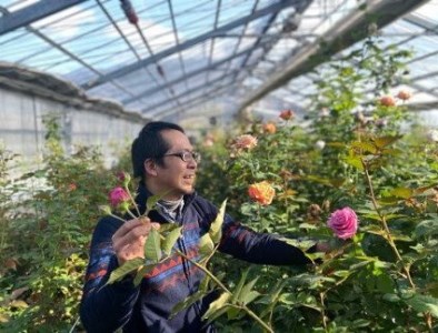 (1256)フラワー　花　バラ　バラ園　花束　お届け便　山口県　贈り物　ギフト