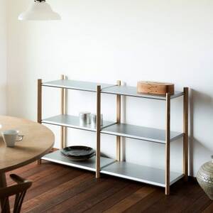 【Fulcrum】Baguette shelf シェルフ/3段×2列(シルバー)_雑貨・日用品 家具・インテリア _【1602671】