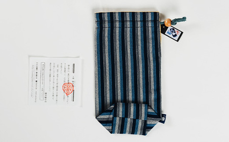 柳井縞ペットボトルカバー(500ml用)、柳井縞コースター(5色セット)_雑貨     雑貨・日用品  キッチン用品   装飾品・工芸品  織物 _【1085379】