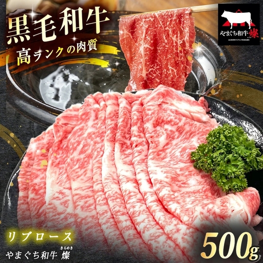 数量限定！選べる 極上牛肉 やまぐち和牛 燦 (きらめき) リブロース 500g