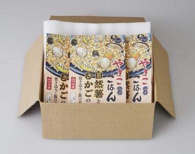 【炊き込みご飯の素】日本原産種の山芋とその子実入り自然生山子ごはん 150g×3パックセット