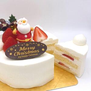 【先行予約】クリスマスケーキ・バニラ【卵不使用】 5号(15cm)