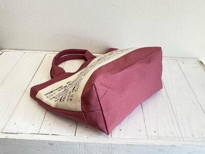 ことばミニトート【スモークピンク】