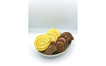 【訳あり】ロールケーキ切れ端 1kg(バニラ、チョコ、いちご、かぼちゃ、にんじん)冷凍