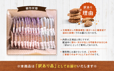 【訳あり】カントリークッキー 30枚 ココナッツ アーモンド チョコチップ 簡易梱包 クッキー