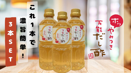 やみつき万能だし酢 500ml×3本セット