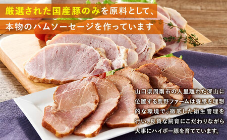 【着日指定可】【鹿野ファーム】鹿野高原牧場ハムセット