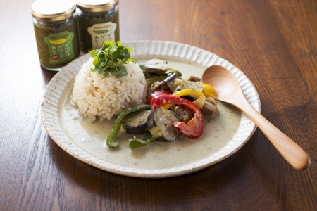 グルグルグリーンカレー 唐辛子農家のつくるクラフトカレーペースト（辛さノーマル）×3瓶セット