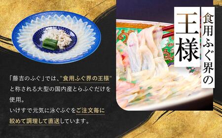 国内産高級とらふぐの刺身2皿セット(4～5人前)【配達不可地域有】