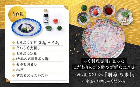 ★最高級天然とらふぐの刺身セット(2~3人前)【配達不可地域有】