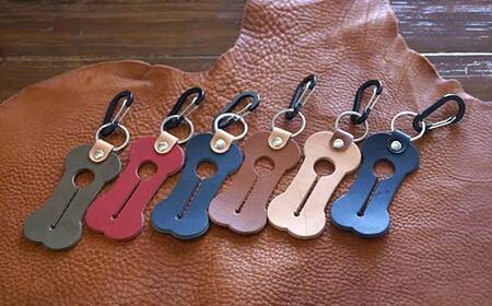 本革製　犬のうんち袋ホルダー（ナチュラル）  F6L-364