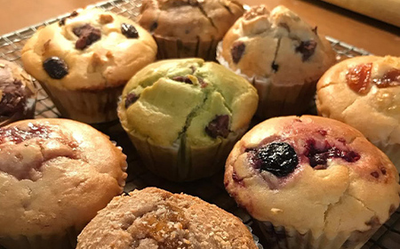 【ご自宅用・おまかせ】グルテンフリーの米粉deマフィン（10個入）おはぎ専門店 小豆あん F6L-1181