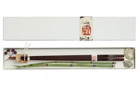 煤竹（すすたけ）箸　1膳