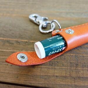 レザーリップケース(チョコ）