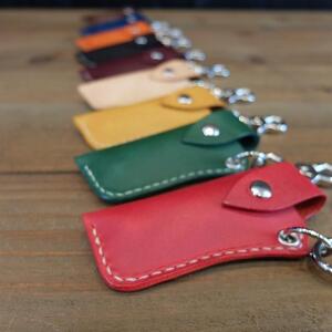 レザー口紅＆印鑑ケース（ブラック）