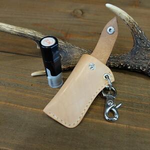 レザー口紅＆印鑑ケース（ブラック）