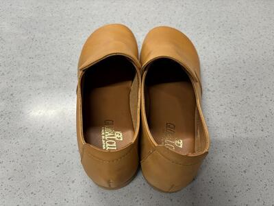 日本製 カジュアルシューズ レディース(キャメル)8007【サイズ:S】