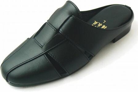 日本製 ビジネスサンダル メンズ ブラック 1118【サイズ:S】