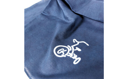 【三輪車】本藍染コットン100％濃紺大判ハンカチ